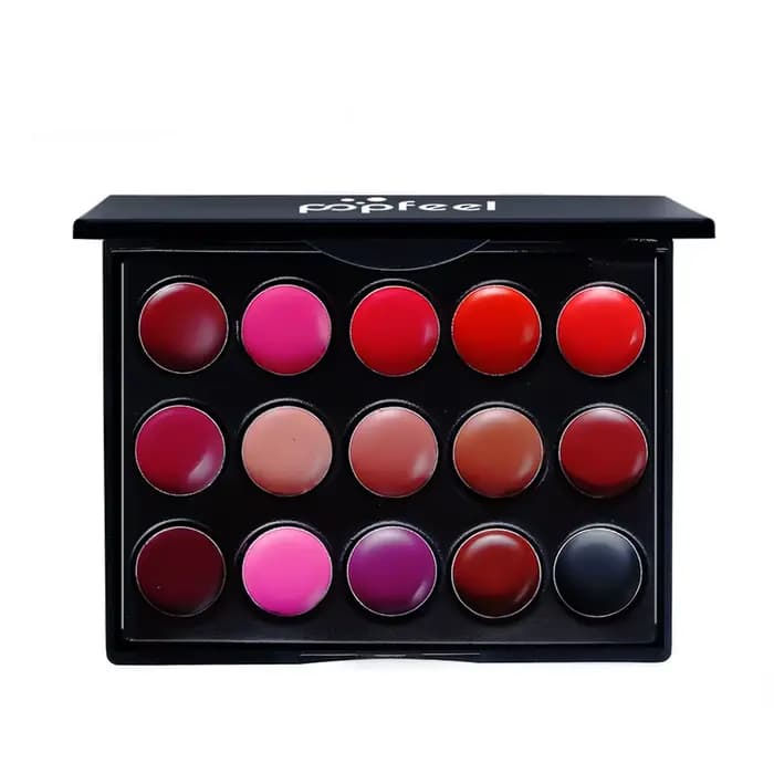 Palette de 15 rouges à lèvres hydratant et durable pour femme et fille