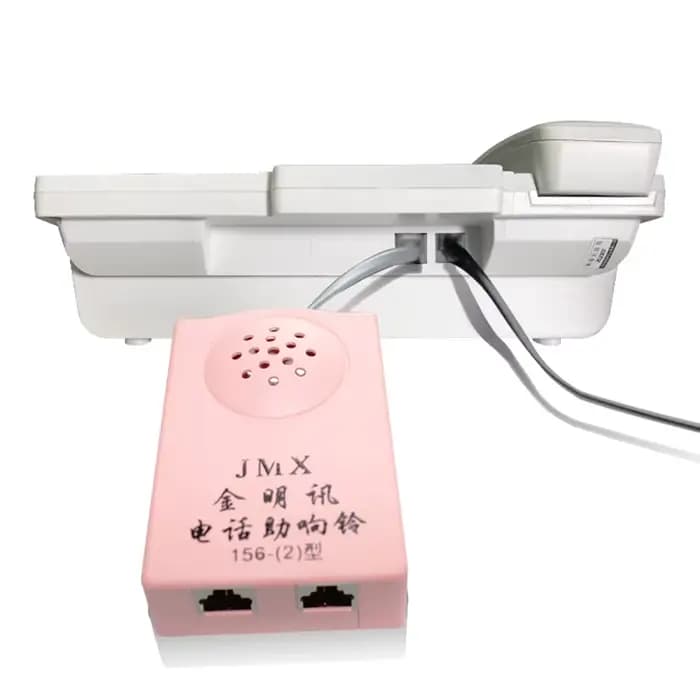 Amplificateur de sonnerie de téléphone extra-puissant avec lumière stroboscopique pour ligne fixe