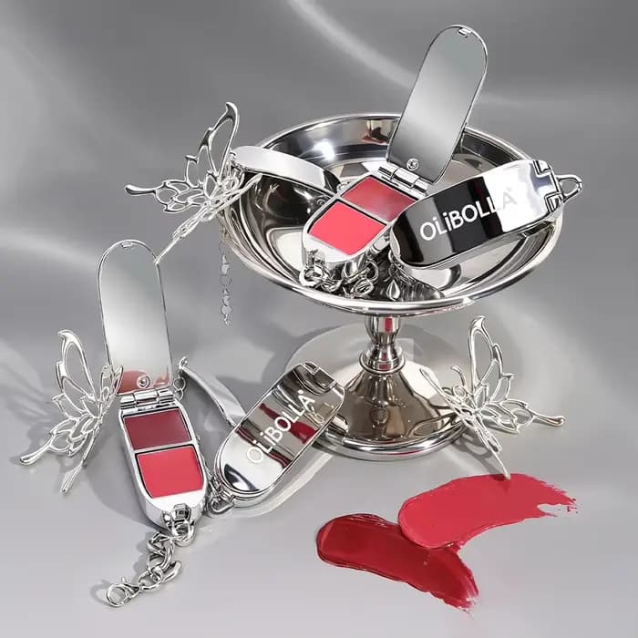 Bracelet gloss à lèvres 2-en-1 avec miroir