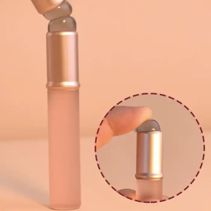 Brosse à lèvres souple à tête ronde en Silicone