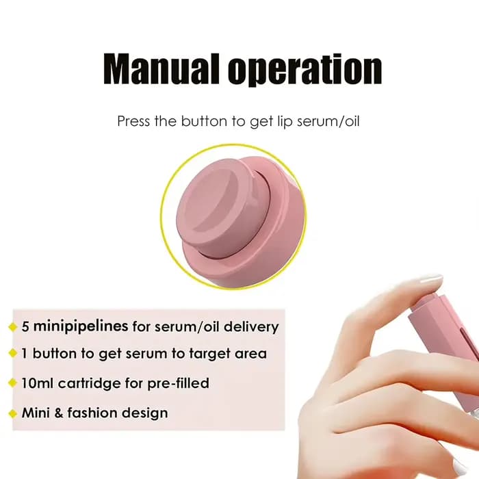 105 titane aiguille Derma rouleau lèvre Boost Microneedle Dermaroller pour lèvres barbe soins capillaires Micro