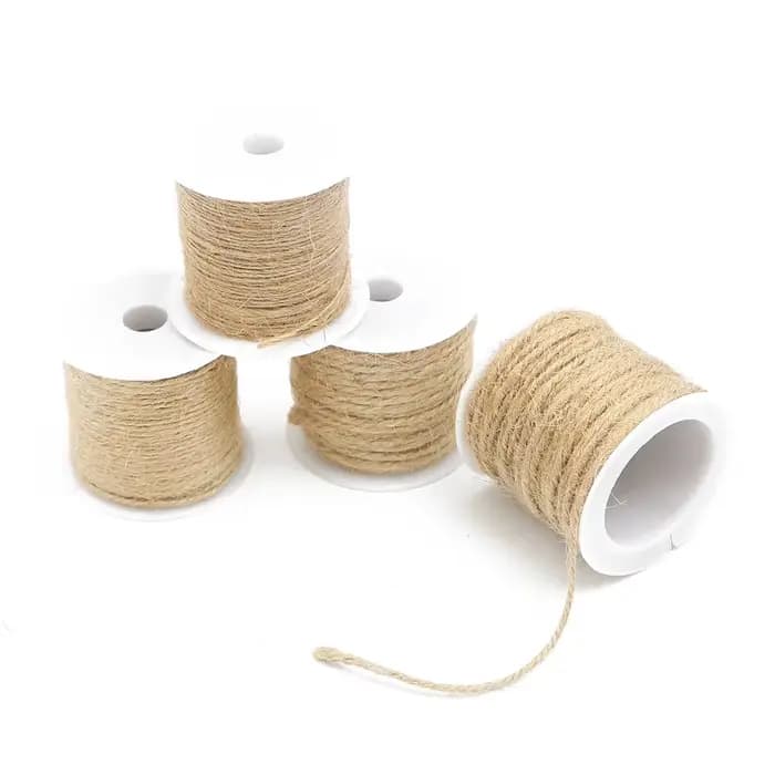 Cordon en jute naturel, ficelle de chanvre, corde de lin pour emballage de cadeaux de mariage, bricolage, scrapbooking, fleuristes, artisanat, décoration