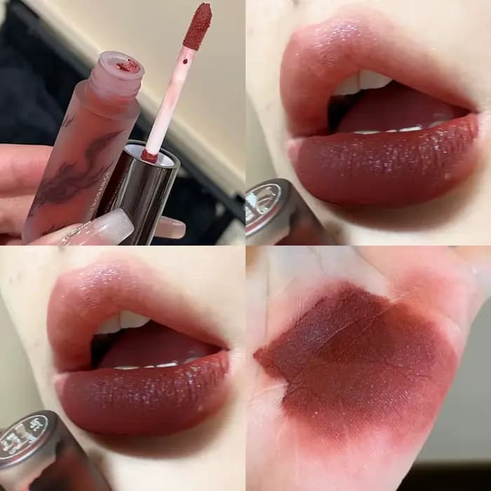 Vernis à lèvres rouge foncé Punk