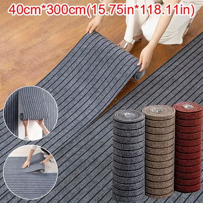 Tapis de cuisine rayé uni DIY 40 cm × 3 m, tapis de sol, décoration de chambre, tapis antidérapant, décoration de la maison, tapis de couloir
