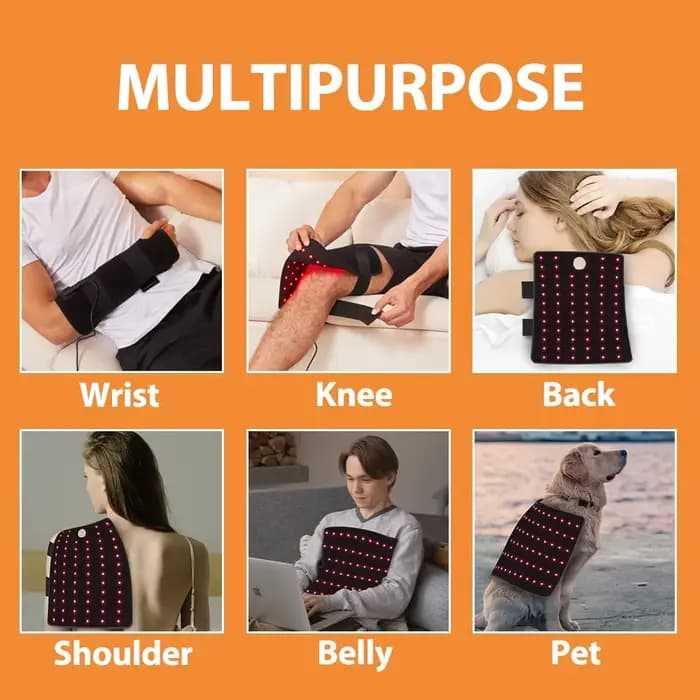 Dispositif de thérapie par la lumière rouge pour les douleurs aux jambes et aux bras, thérapie par infrarouge proche, thérapie par la lumière portable pour la récupération musculaire et articulaire