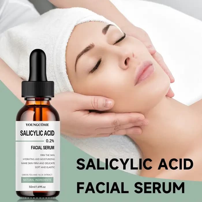 Sérum visage raffermissant 30 ml/50 ml, riche en acide salicylique, acide hyaluronique, vitamines C adapté à tous types de peau, effet raffermissant