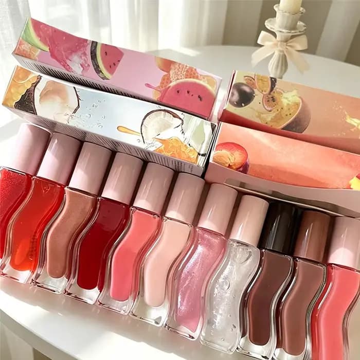 Nouveau Gloss à Lèvres Hydratant Longue Durée Effet Repulpant et Exfoliant