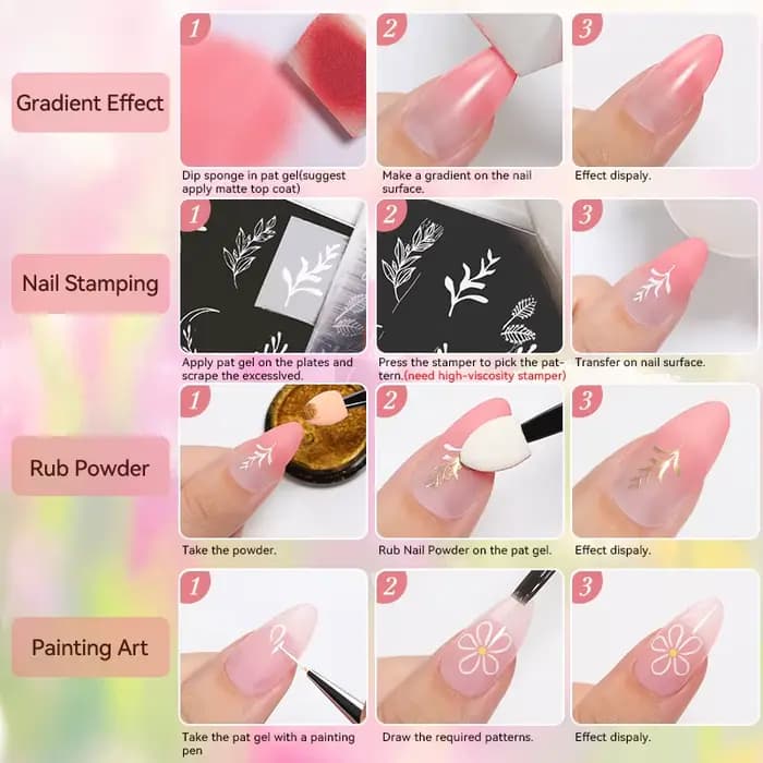 UR SUGAR 9 couleurs 4 en 1 Pat peinture Gel Y2K dégradé Blush couleur Semi Permanent tremper UV & LED Gel Nail Art création Salon DI