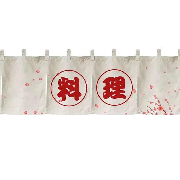 Rideau horizontal japonais Sushi Restaurant porte tête taverne rideau court gril Barbecue boutique rideau Noren