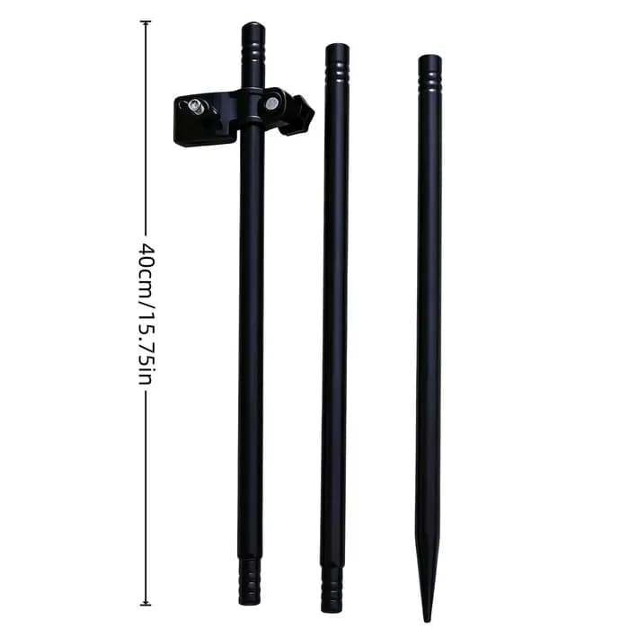 Support d'ombrelle en métal robuste, base d'ombrelle portable, support polyvalent pour l'herbe, le camping, la pêche, les voyages et les vacances en plein air