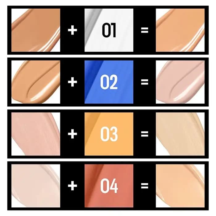 Tous les Types de peau fond de teint bleu mélange Pigment facile à mélanger