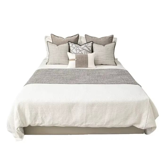 Juste de coussin en coton doux et confortable, taie d'oreiller moderne, modèle de mode, chambre, lit, canapé, décoration de la maison, taie d'oreiller d'hôtel en lin
