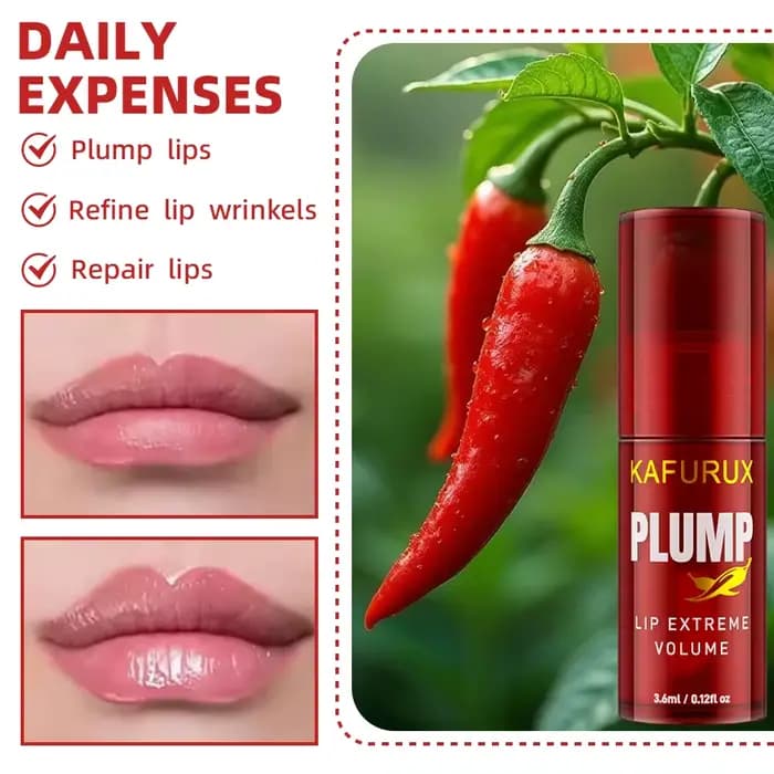 1PC Chili Pepper Lip Plumper huile longue durée hydratant brillant à lèvres sérum volumateur instantané Essence