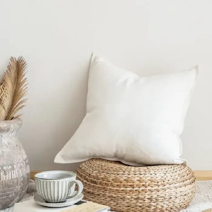 Housse de coussin de canapé en coton et lin, décoration, taie d'oreiller de taille, pour canapé-lit, chaise, canapé décoratif