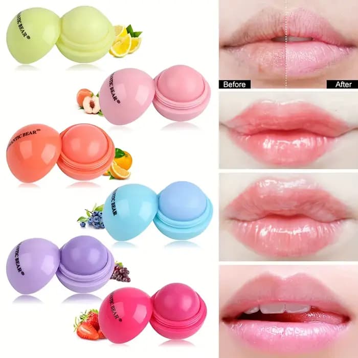 Baume à lèvres mignon en forme de boule – Plomb à lèvres hydratant