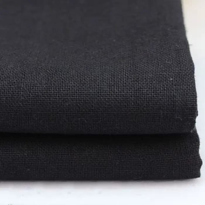 Tissu en lin naturel 100*140cm pour vêtements, textiles en coton et lin, tissu noir doux, Tecido