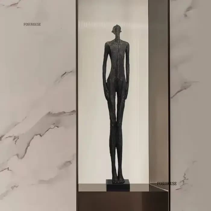 Sculpture de décoration abstraite moderne pour la maison, ornement de sol d'hôtel FRP, Design créatif, modèle de salle de vente, œuvre d'art de bureau