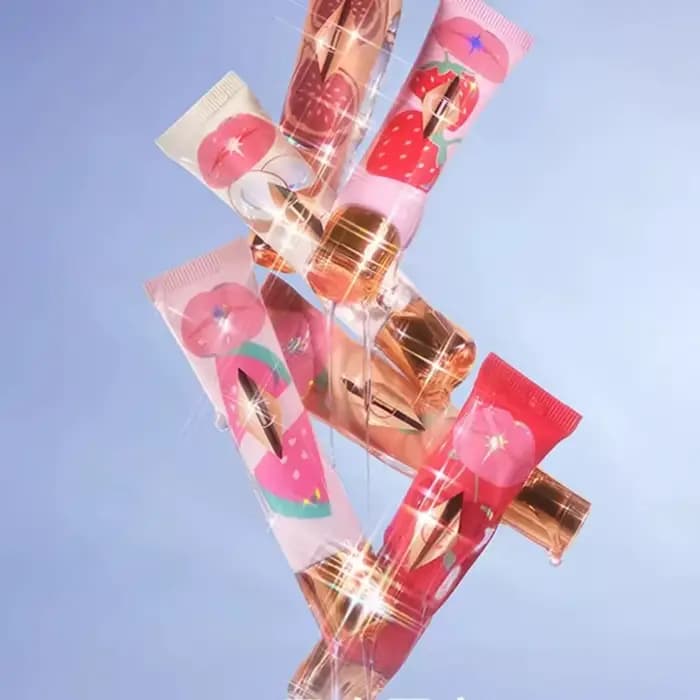 Charlotte Tilbury Lip Gloss Lip Balm Jelly Series Fruit Flavored Lipstick Candy Fig Cherry Glaze Pure Peach Lip Cosmetics Makeup