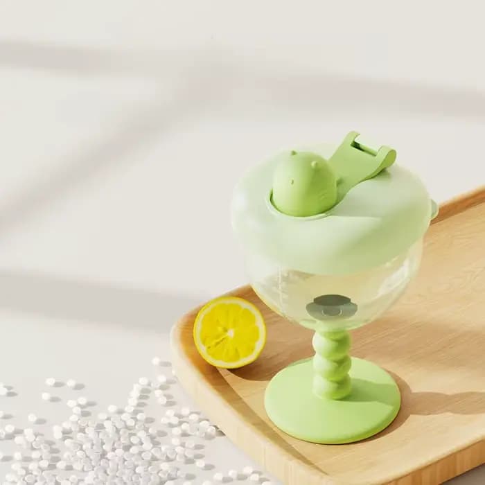 Gobelet pour bébé avec couvercle, design mignon de verre à vin, tasse à bec verseur pour tout-petits, 180/150 ml, anti-fuite, mug à boisson, biberon, cadeau pour enfants