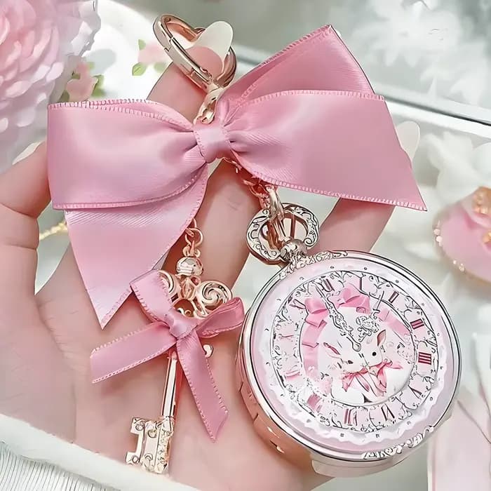 Baume à lèvres Flower Knows avec acide hyaluronique et mélange d'huiles hydratantes Rabbit Garden Girl Heart Cute Anti Crack Lipstick Pendant