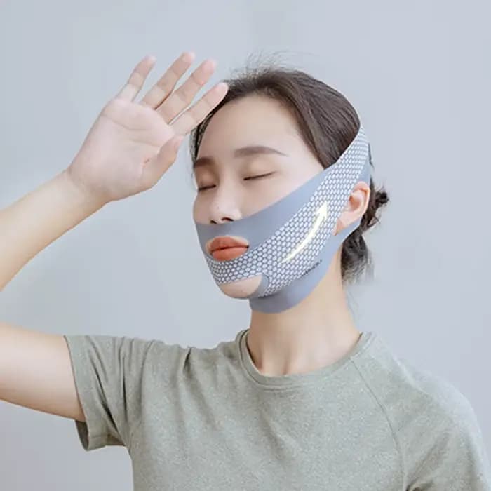 Bandage amincissant pour le visage avec sommeil, forme en V, relaxant, lifting, double ruisseau, massage