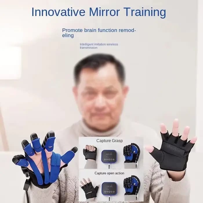 Entraînement des mains hémiplégie doigt rééducation formateur thérapie main fonction exercice Robot gants bretelles Supports