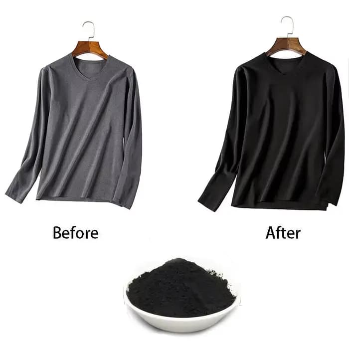 50g noir tissu colorant vêtements reconditionné Agent colorant coton lin jean toile Pigment maison cravate-teinture fournitures faites à la main
