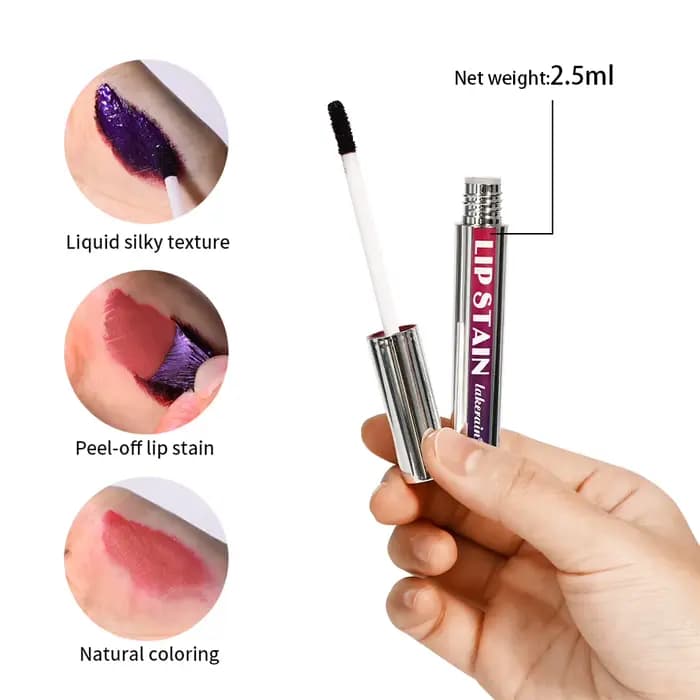 Gloss à lèvres peel-off 3 couleurs longue tenue