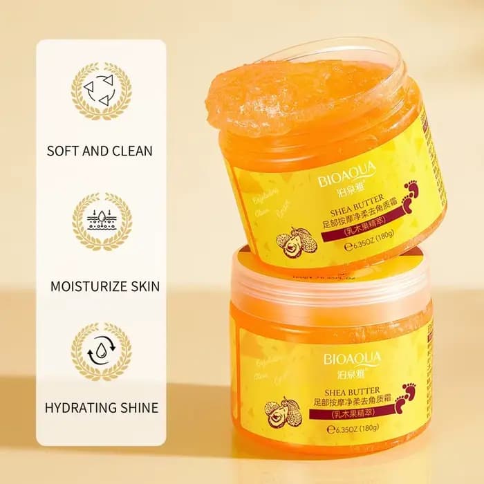 Crème exfoliante pour massage des pieds, masse en douceur la peau, nettoie en profondeur la saleté et exfolie, aide à améliorer la texture rugueuse de la peau, laissant les pieds propres, doux, lisses