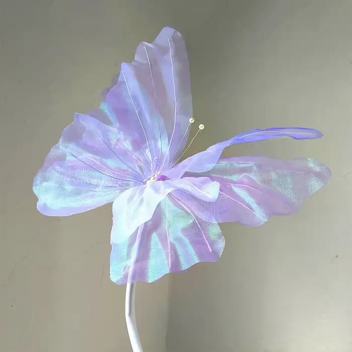 Simulation de papillon romantique en soie 3D, pour anniversaire, mariage, fête en plein air, photographie de fenêtre, accessoire de décoration de fond