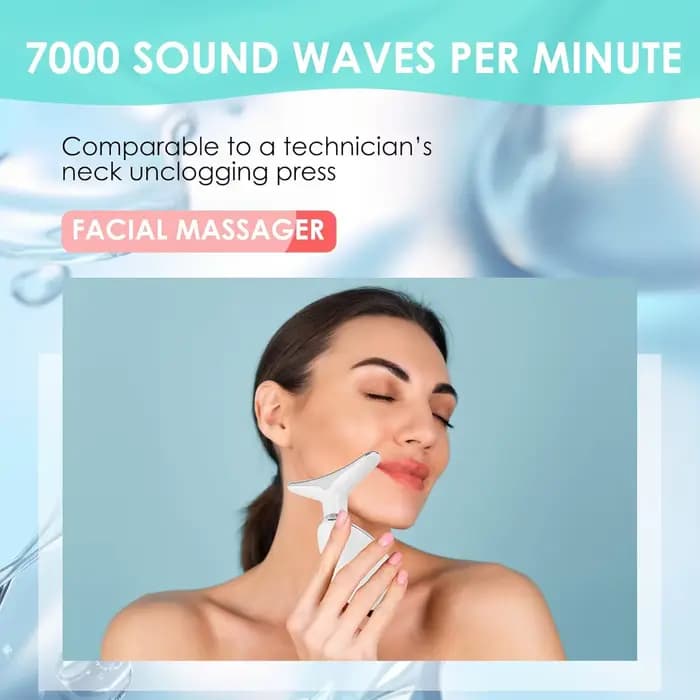 Appareil de beauté pour le lifting du visage et du cou, masseur facial EMS, thérapie par lumière LED, éliminateur de double menton, rajeunissement de la peau, resserrement, anti-rides