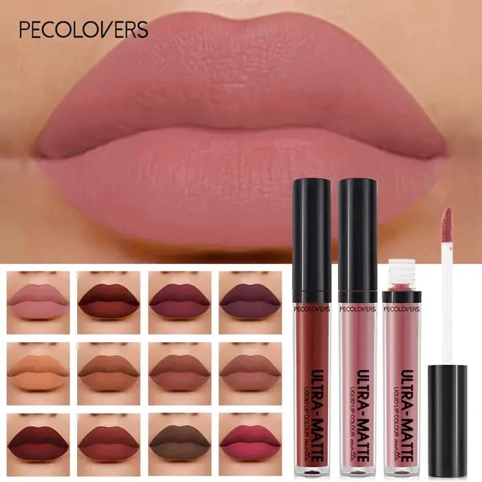 Rouge à lèvres liquide mat imperméable longue durée velours Mate nu marron