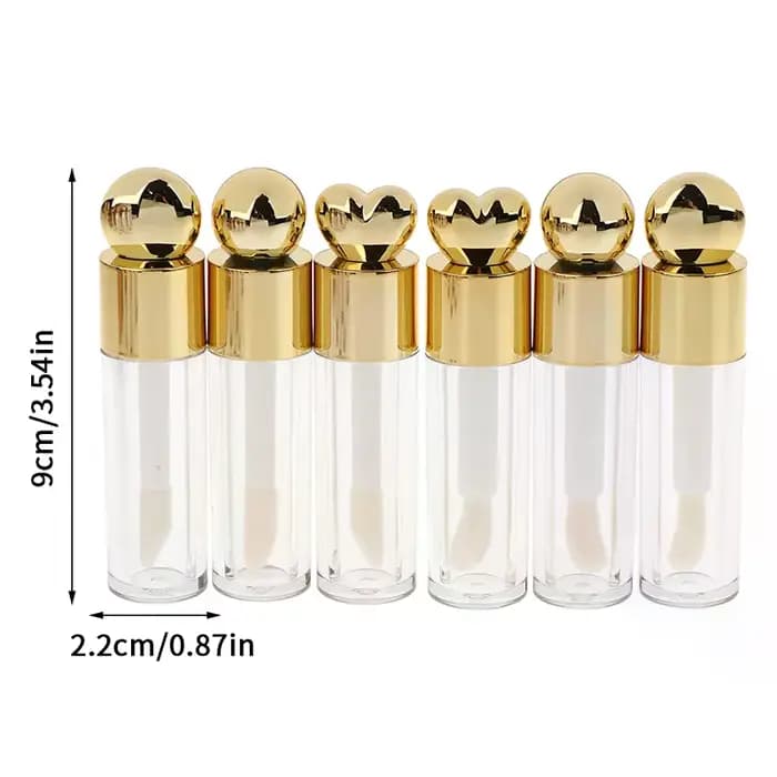 Tube de brillant à lèvres galvanisé de 5ml
