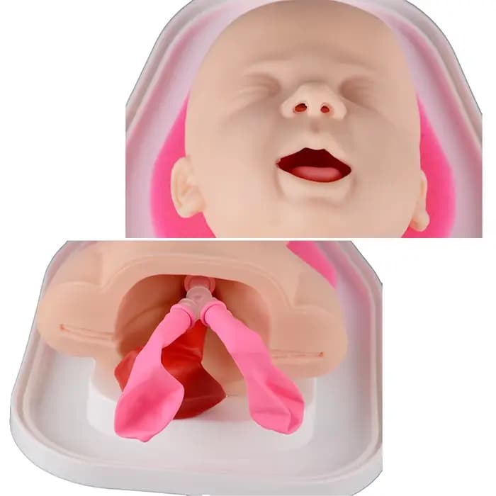 Mannequin de formation à l'intubation endotrachéale pour bébé, modèle simulé, avancé, gestion des voies respiratoires, mignon