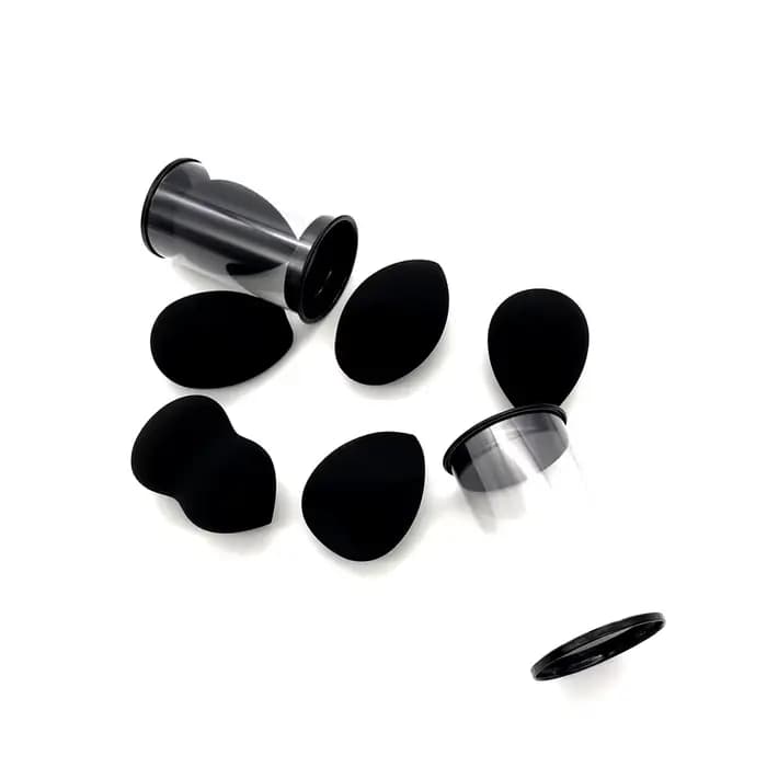 Noir beauté oeuf maquillage mélangeur cosmétique bouffée