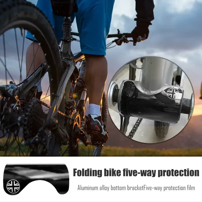Support de pédalier de vélo pliant, coussinet de protection pour cadre Brompton BB, autocollant