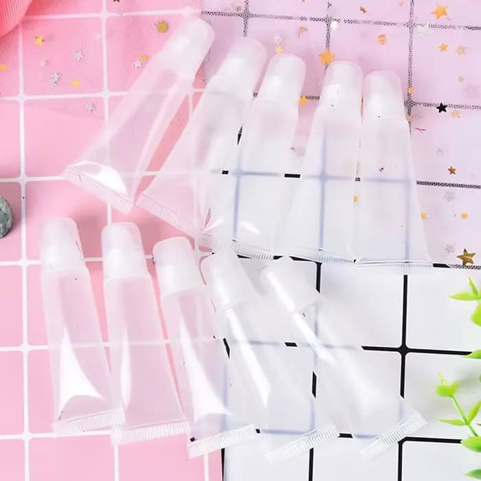 10 pièces 5/10/15ml cosmétique Tube souple rouge à lèvres brillant