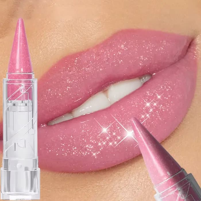 Rouge à lèvres à paillettes