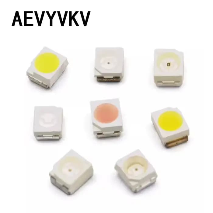 100 pcs/lot Diodes LED SMD 3528 1210 Diode SMD LED Diodo Kit vert rouge blanc chaud glace bleu jaune rose violet-UV Orange rvb