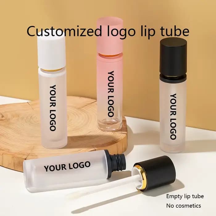 【Personnalisation du logo】 Tube de couleur pour les lèvres rond gradué de 8 ml