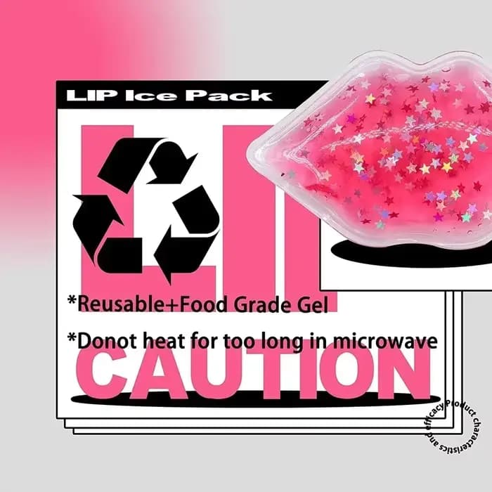 Packs de glace à lèvres réutilisables pour soulager le gonflement – Compresse froide