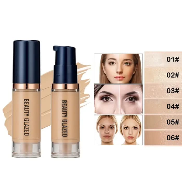 Beauty Glazed – correcteur de fond de teint liquide 6 couleurs