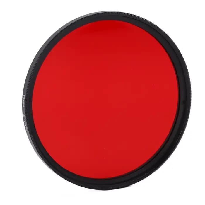 Filtre rouge cadre en alliage d'aluminium verre optique fileté filtre d'objectif d'appareil photo 67mm 62mm 58mm 55mm 52mm pour la photographie d'appareil photo reflex numérique
