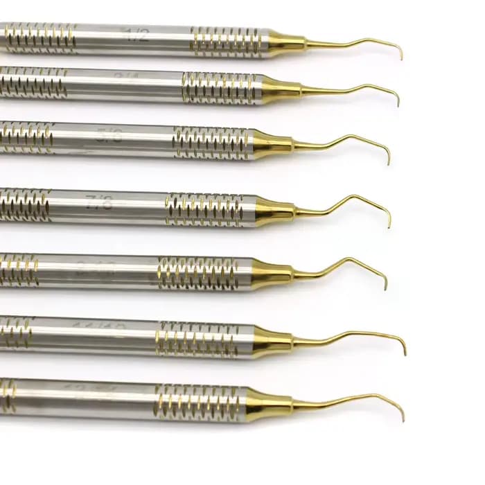 Gracey-Ensemble de 7 curettes dentaires, détartreurs Perio, détartreur dentaire, soins bucco-dentaires, générateurs de blanchiment des dents, ensemble d'outils