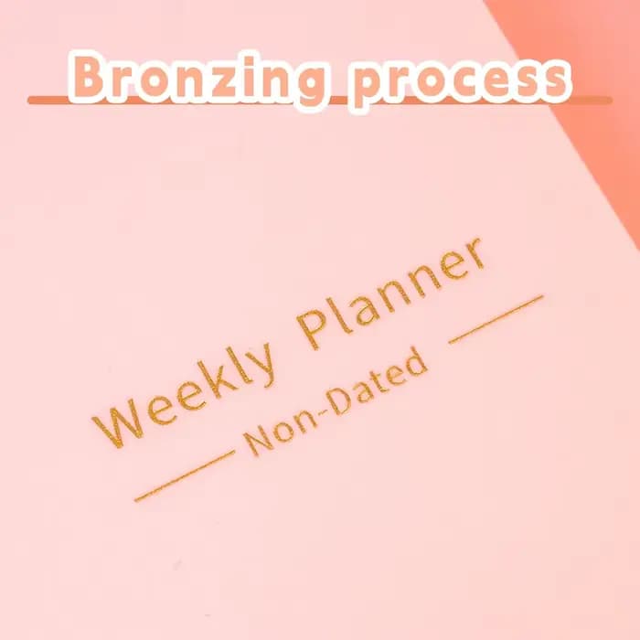 Planificateur calendrier Agenda efficacité cahier quotidien hebdomadaire mensuel Journal pour les étudiants école bureau papeterie fournitures