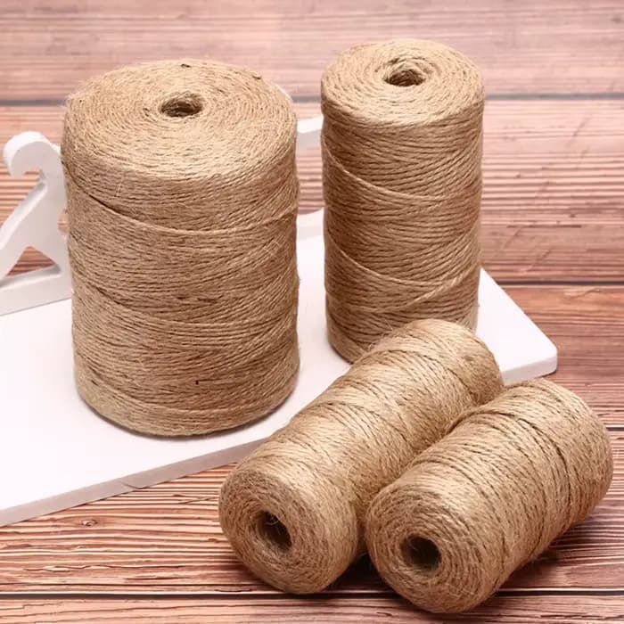 Cordons en lin et chanvre faits à la main, 50m/80m/100m, corde pour attacher la ficelle en toile de jute, bricolage, décoration artisanale, Cuerda Yute Corde Chanvre