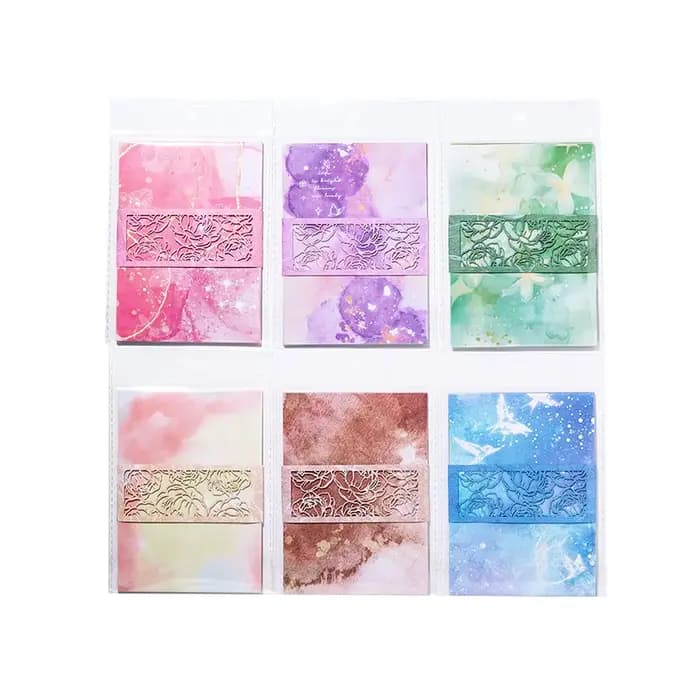 20 pièces Vintage couleur tache style matériel papier planificateur à la main bricolage Scrapbooking accessoires papier de fond