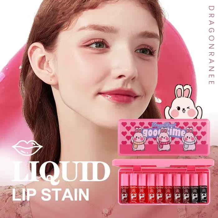 Ensemble de dix gloss à lèvres