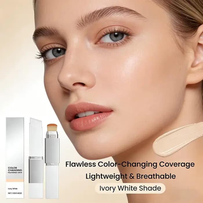Fond de teint liquide 2 en 1, léger, hydratant, éclaircissant, changeant de couleur, pour tous les types de peau, maquillage de base