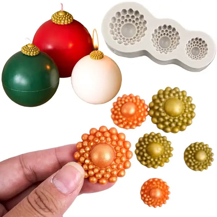Moule à bougie en Silicone avec diamants 3D, outils de décoration de gâteau Fondant, moules à bonbons en argile au chocolat, fournitures artisanales de cuisson de cuisine